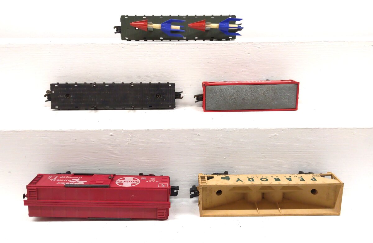 American Flyer S Gauge Assorted Freight Cars: 633, 639, 24577, 980, 65 [5] VG