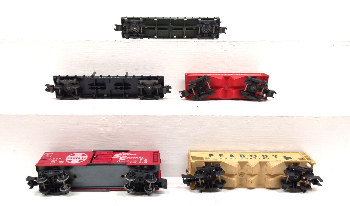 American Flyer S Gauge Assorted Freight Cars: 633, 639, 24577, 980, 65 [5] VG