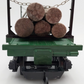 LGB 4066 G Scale Green Flatcar #97 with Log Load (Custom) EX/Box