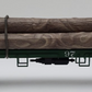 LGB 4066 G Scale Green Flatcar #97 with Log Load (Custom) EX/Box