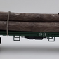 LGB 4066 G Scale Green Flatcar #93 with Log Load (Custom) EX/Box