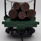 LGB 4066 G Scale Green Flatcar #93 with Log Load (Custom) EX/Box