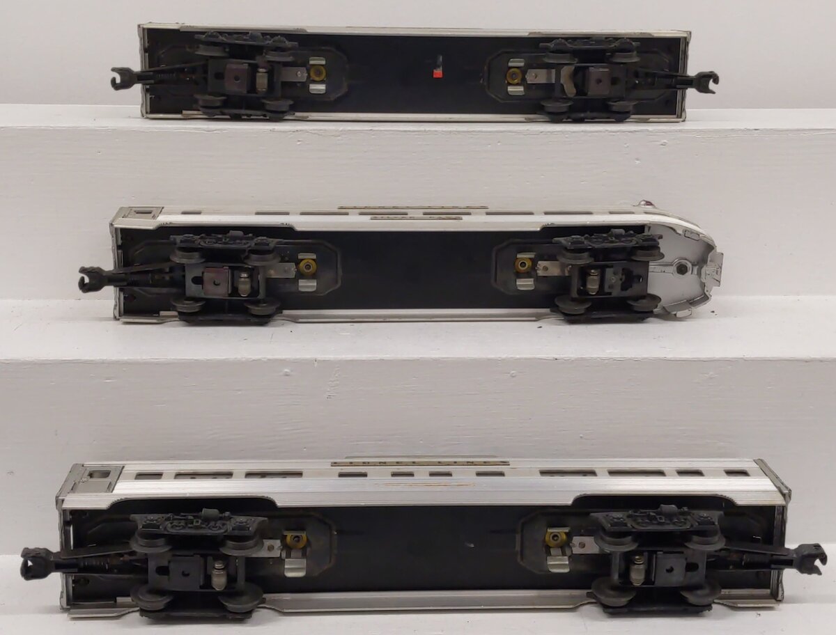 Lionel O Gauge Vintage Lionel Lines Aluminum Passenger Cars #2531,2532,2433 [3] VG