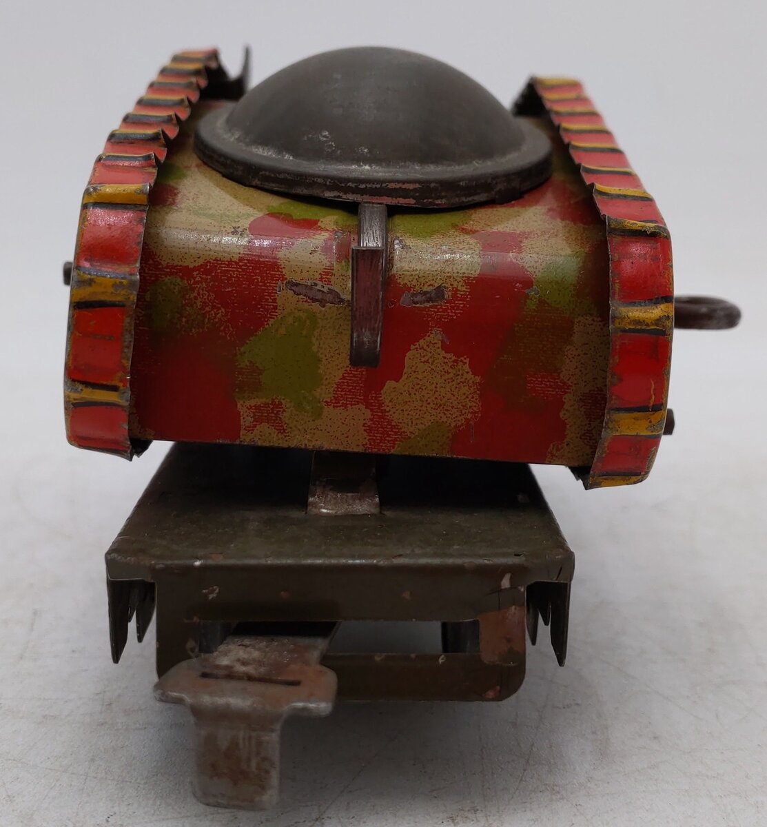 Marx 572ST O Gauge Vintage Olive Drab Wind Up Tank Car VG