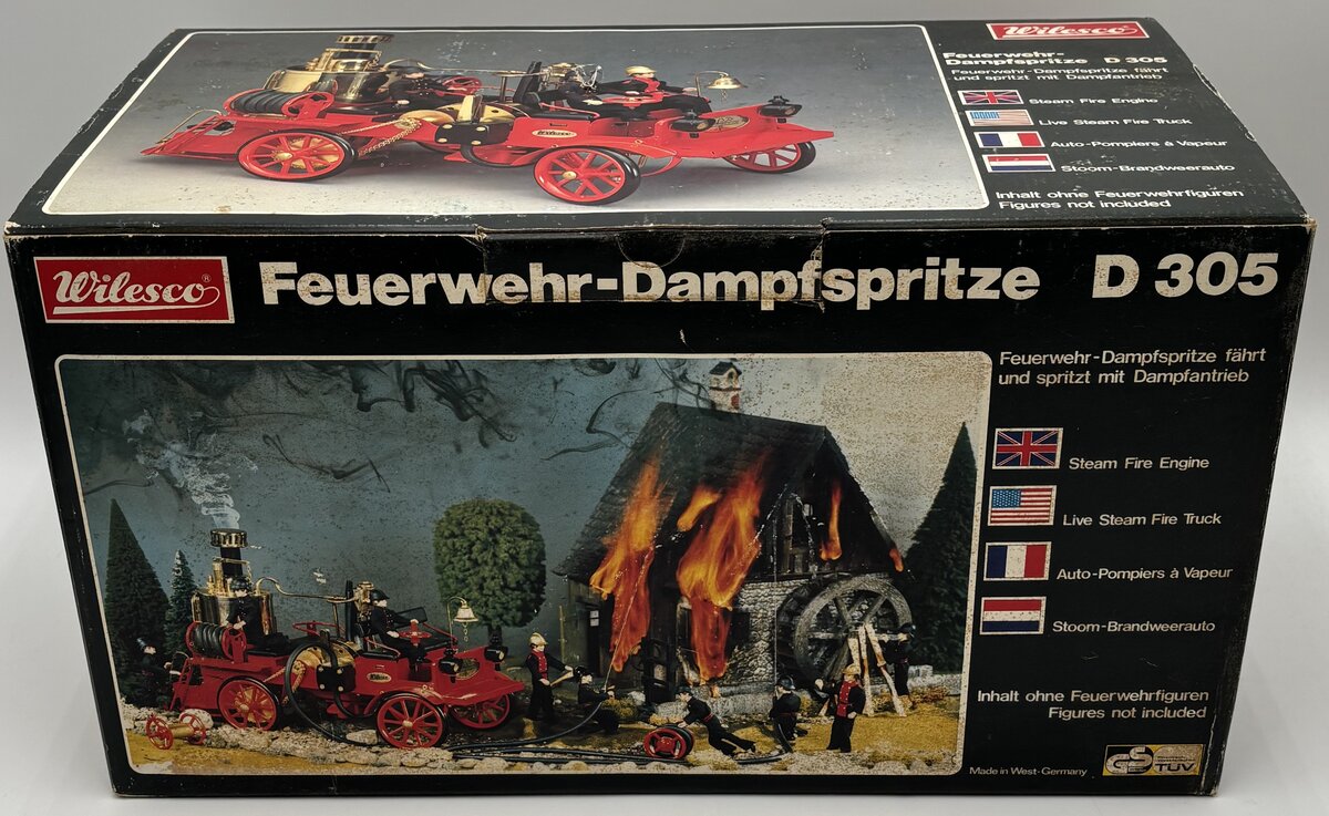 Wilesco D305 Steam Driven Fire Engine EX/Box