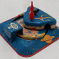 Linemar Vintage Tin Windup Rocket Express Train Toy