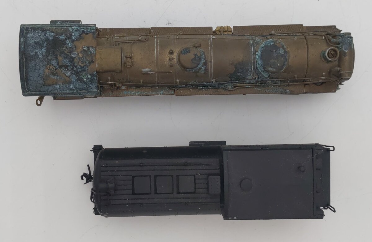 HO Scale Diecast & BRASS Steam Locomotive & Tender