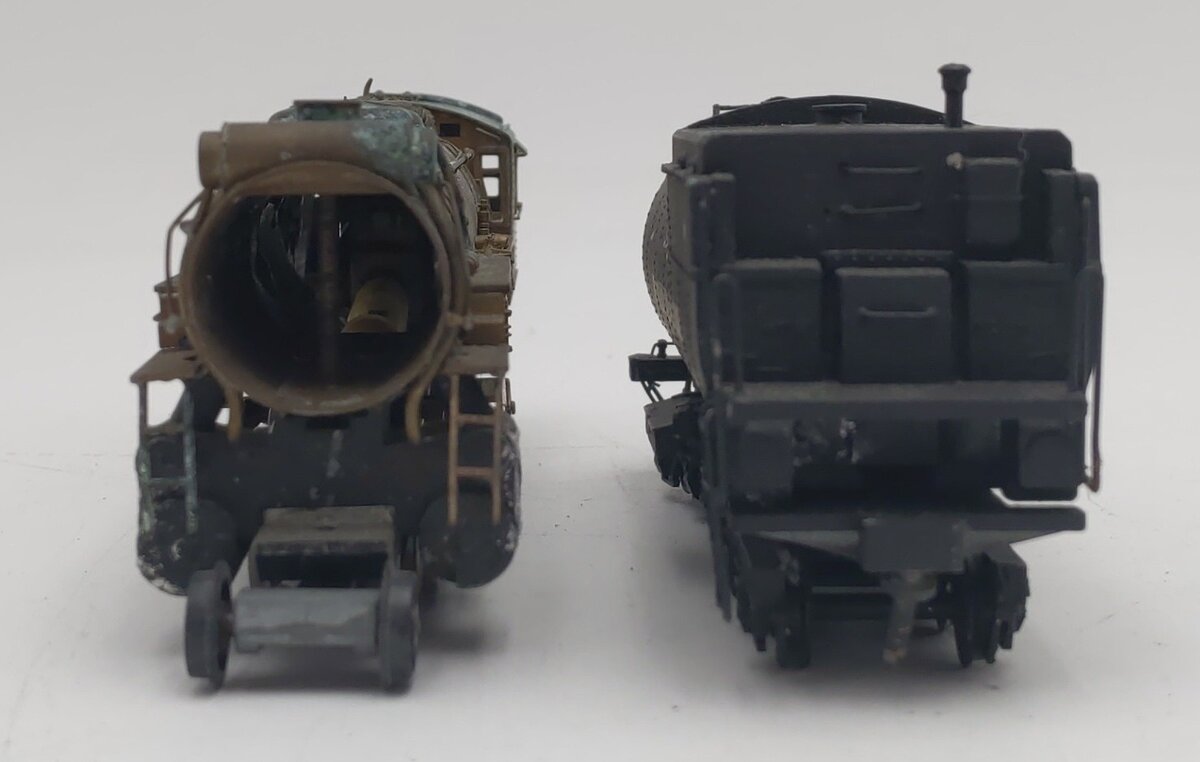 HO Scale Diecast & BRASS Steam Locomotive & Tender