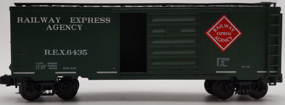 MTH 20-93180 O Railway Express Agency 40' Boxcar #6435 EX/Box