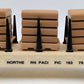 Lionel 6-16379 O Gauge Northern Pacific Flatcar w/ Wood Load VG/Box