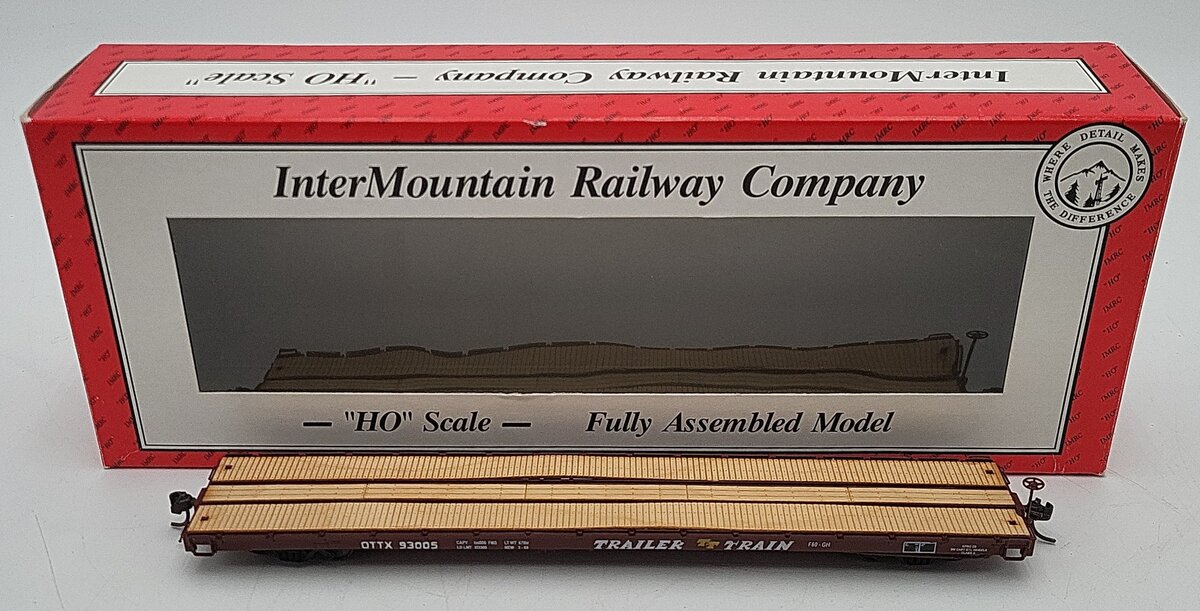 InterMountain 46405-16 HO Scale Wooden Flat Car #93005 EX/Box