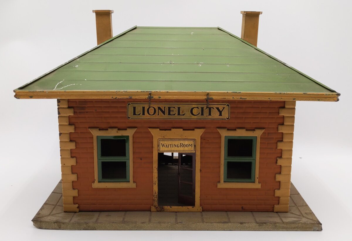 Lionel 124 Vintage Standard Gauge Lionel City Tinplate Station w/o Lights VG