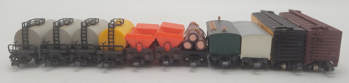 Arnold, Trix, Con-Cor, Atlas & Tomy N Scale Assorted Freight Cars [11] EX