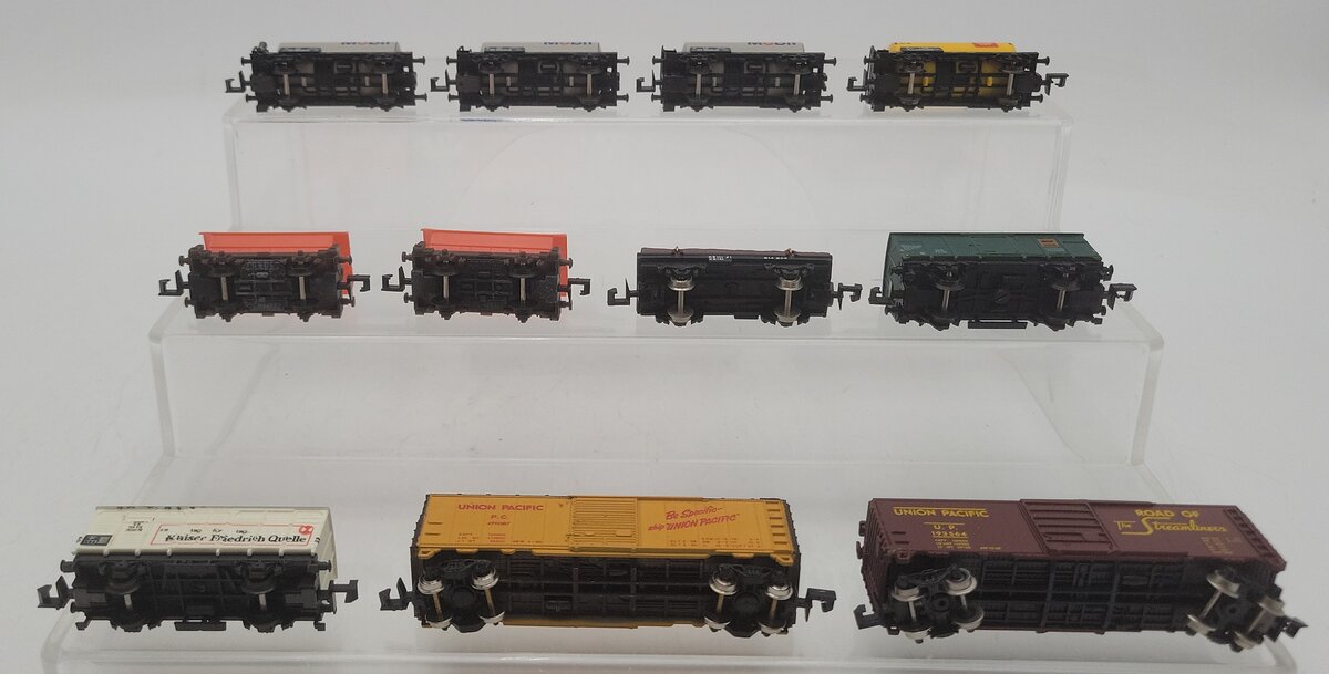 Arnold, Trix, Con-Cor, Atlas & Tomy N Scale Assorted Freight Cars [11] EX