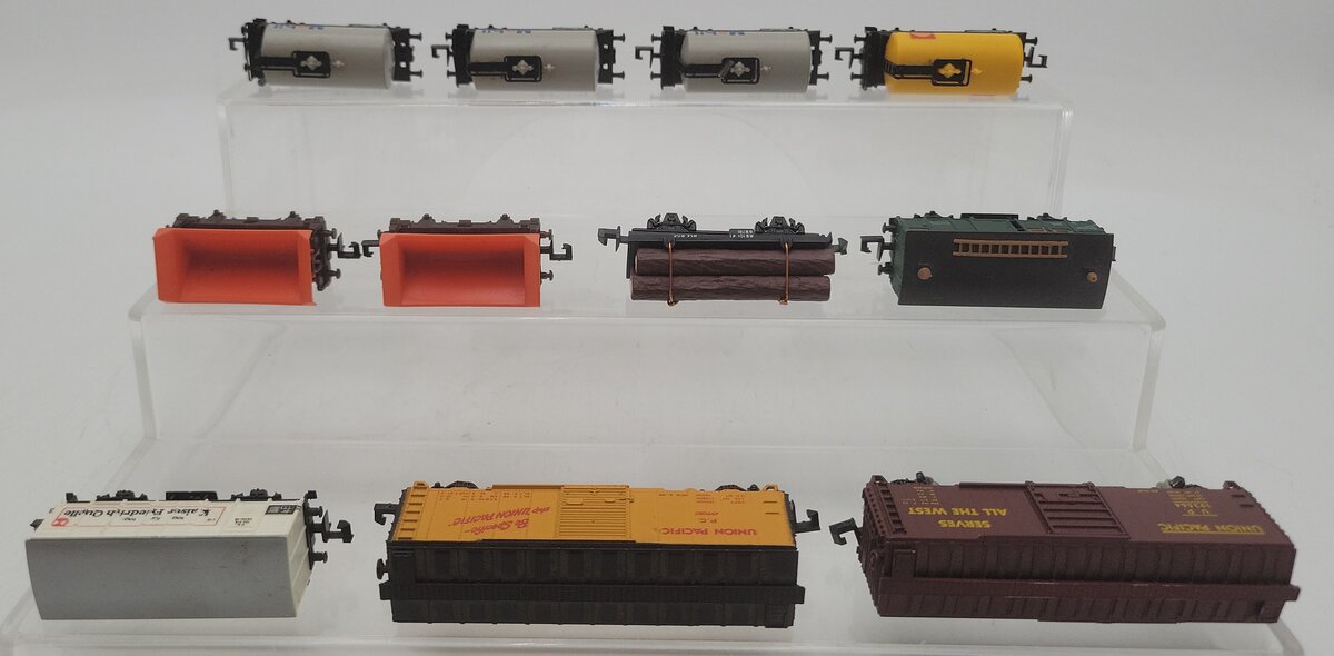 Arnold, Trix, Con-Cor, Atlas & Tomy N Scale Assorted Freight Cars [11] EX