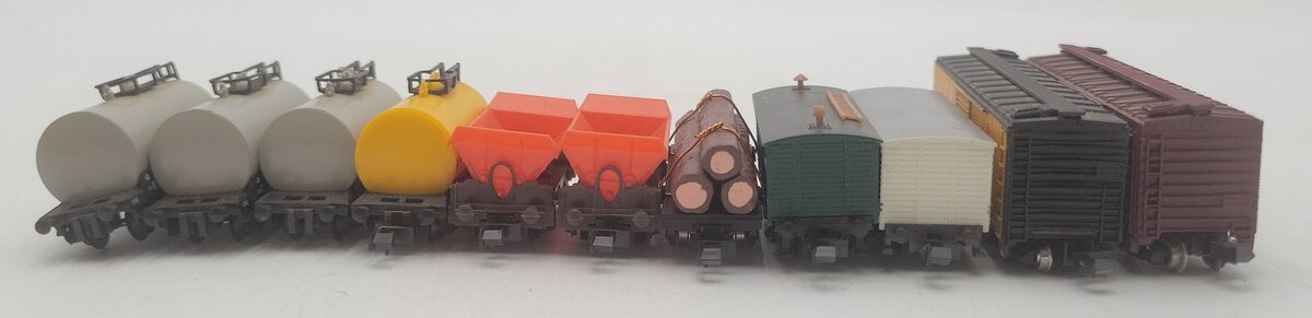 Arnold, Trix, Con-Cor, Atlas & Tomy N Scale Assorted Freight Cars [11] EX
