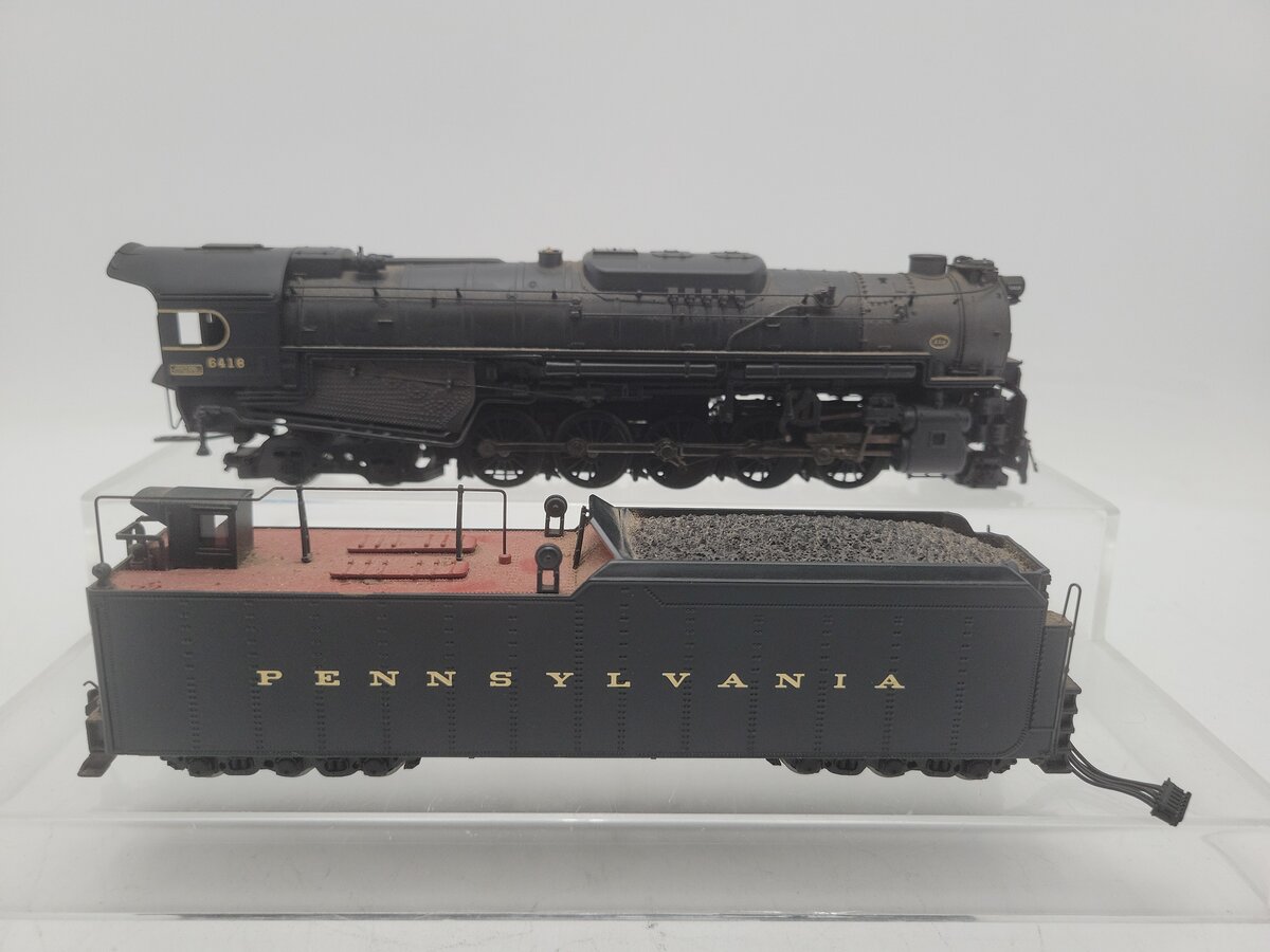 Broadway Limited 024 HO Scale PRR J1 Steam Locomotive & Tender #6418 w/DCC/SND EX