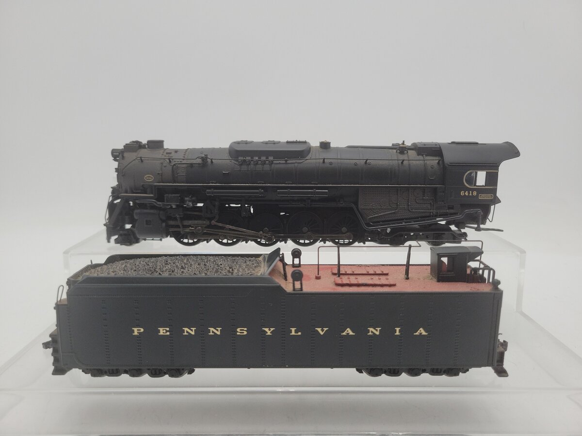 Broadway Limited 024 HO Scale PRR J1 Steam Locomotive & Tender #6418 w/DCC/SND EX