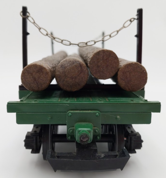 LGB 4066 G Scale Green Flatcar #4066 with Log Load VG/Box