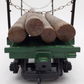 LGB 4066 G Scale Green Flatcar #4066 with Log Load VG/Box