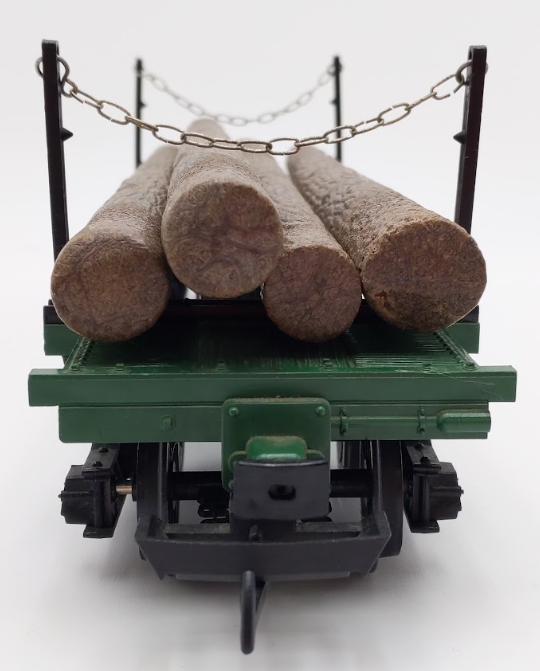 LGB 4066 G Scale Green Flatcar #4066 with Log Load VG/Box