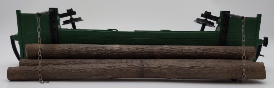 LGB 4066 G Scale Green Flatcar #4066 with Log Load VG/Box