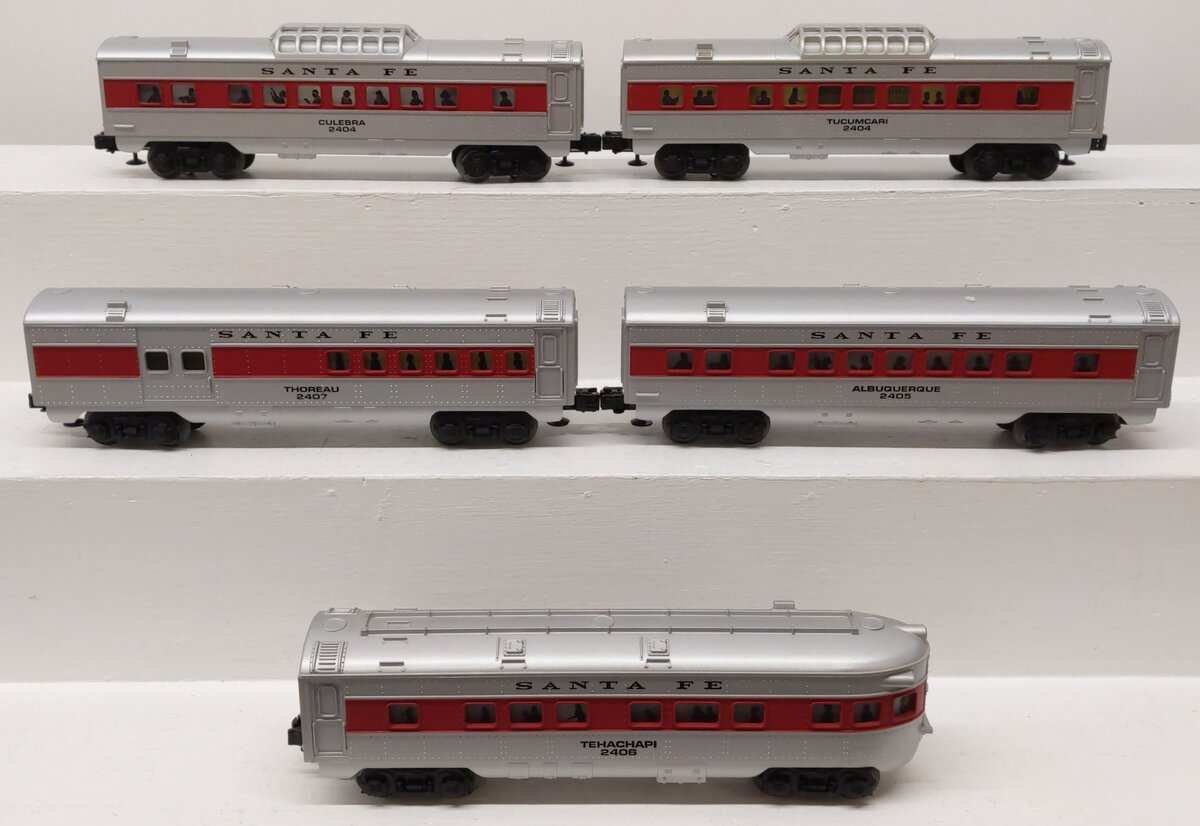 Lionel O Gauge Santa Fe Passenger Cars [5] EX
