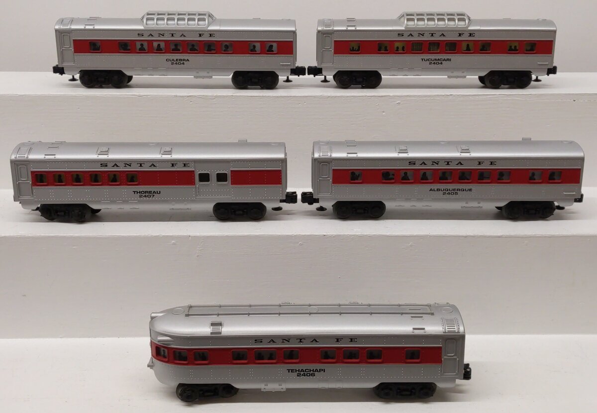 Lionel O Gauge Santa Fe Passenger Cars [5] EX