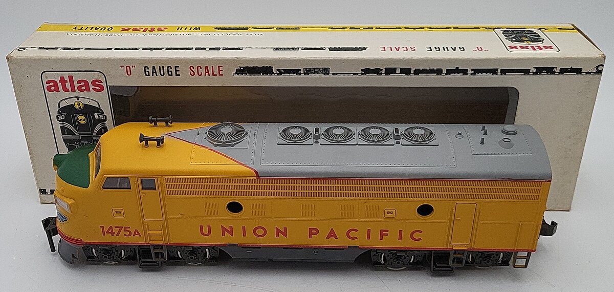 Atlas 6104 O Scale Union Pacific Powered F-9 Diesel Locomotive #1475 (2-Rail) LN/Box