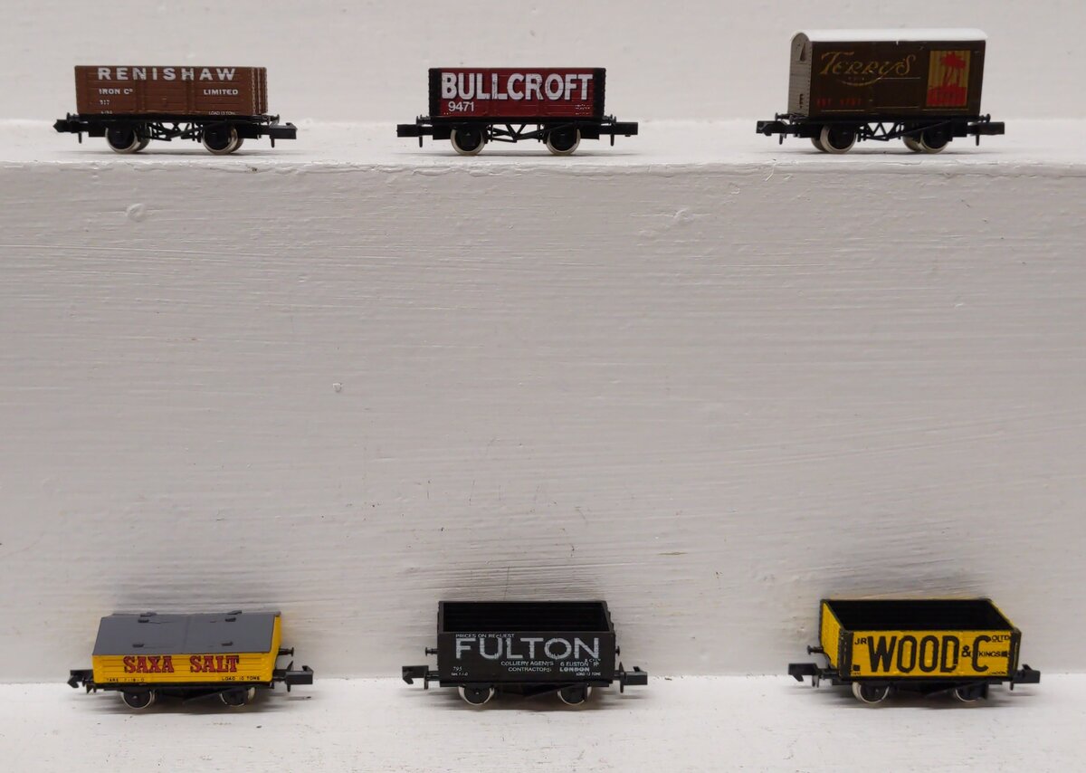 Graham Farish N Scale Assorted Freight Cars [6] EX/Box
