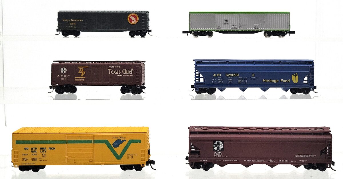 Atlas, Model Power, Bachmann, & Other N Scale Assorted Freight Cars [6] EX
