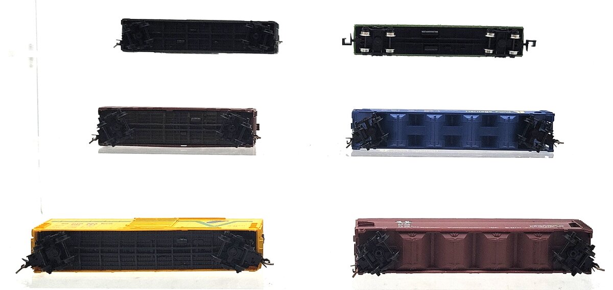 Atlas, Model Power, Bachmann, & Other N Scale Assorted Freight Cars [6] EX