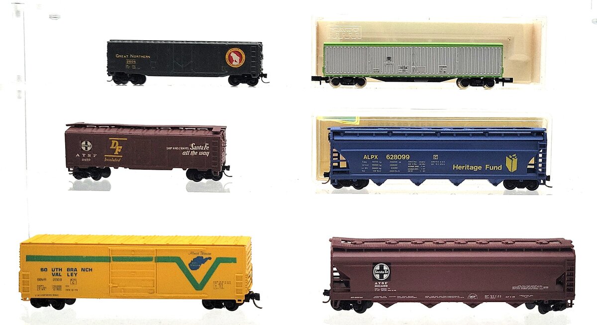 Atlas, Model Power, Bachmann, & Other N Scale Assorted Freight Cars [6] EX