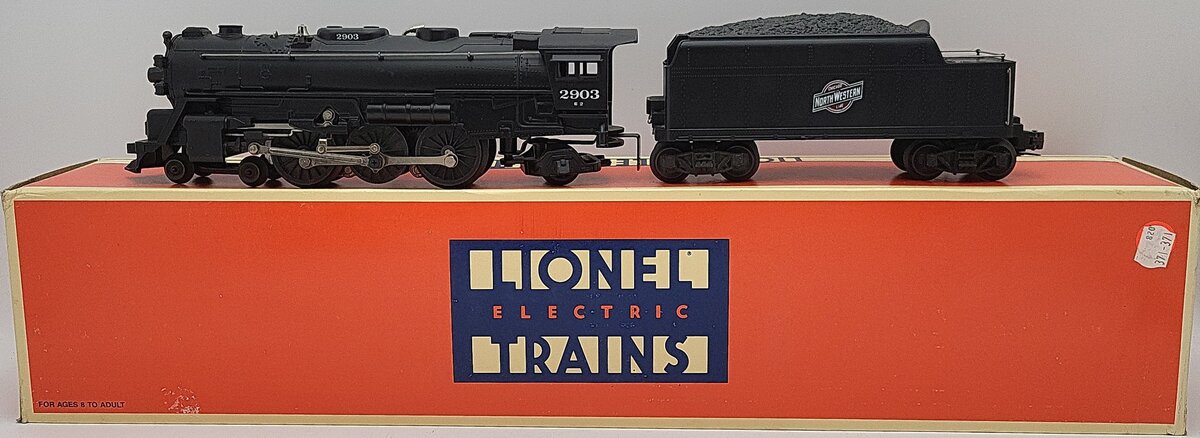 Lionel 6-18630 O Chicago and North Western 4-6-2 Steam Locomotive & Tender #2903 VG/Box