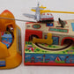 Vintage Tin Windup Train Toys w/ Airplanes [2] VG/Box