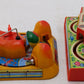 Vintage Tin Windup Train Toys w/ Airplanes [2] VG/Box