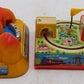 Vintage Tin Windup Train Toys w/ Airplanes [2] VG/Box