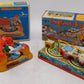 Vintage Tin Windup Train Toys w/ Airplanes [2] VG/Box