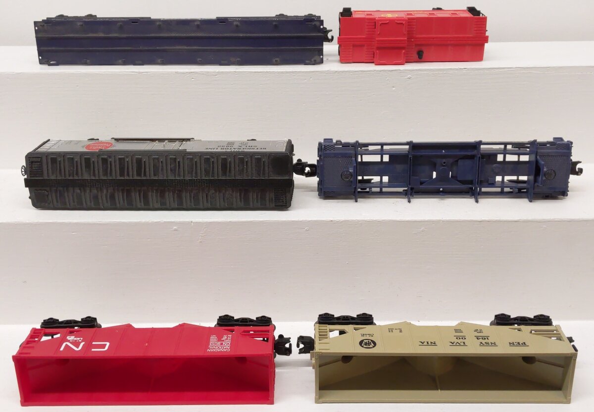 Lionel O Gauge Freight Cars 6-9304, 6-16400, 6-9061, 6-9855, 6-9125, 6-9013 [6] VG