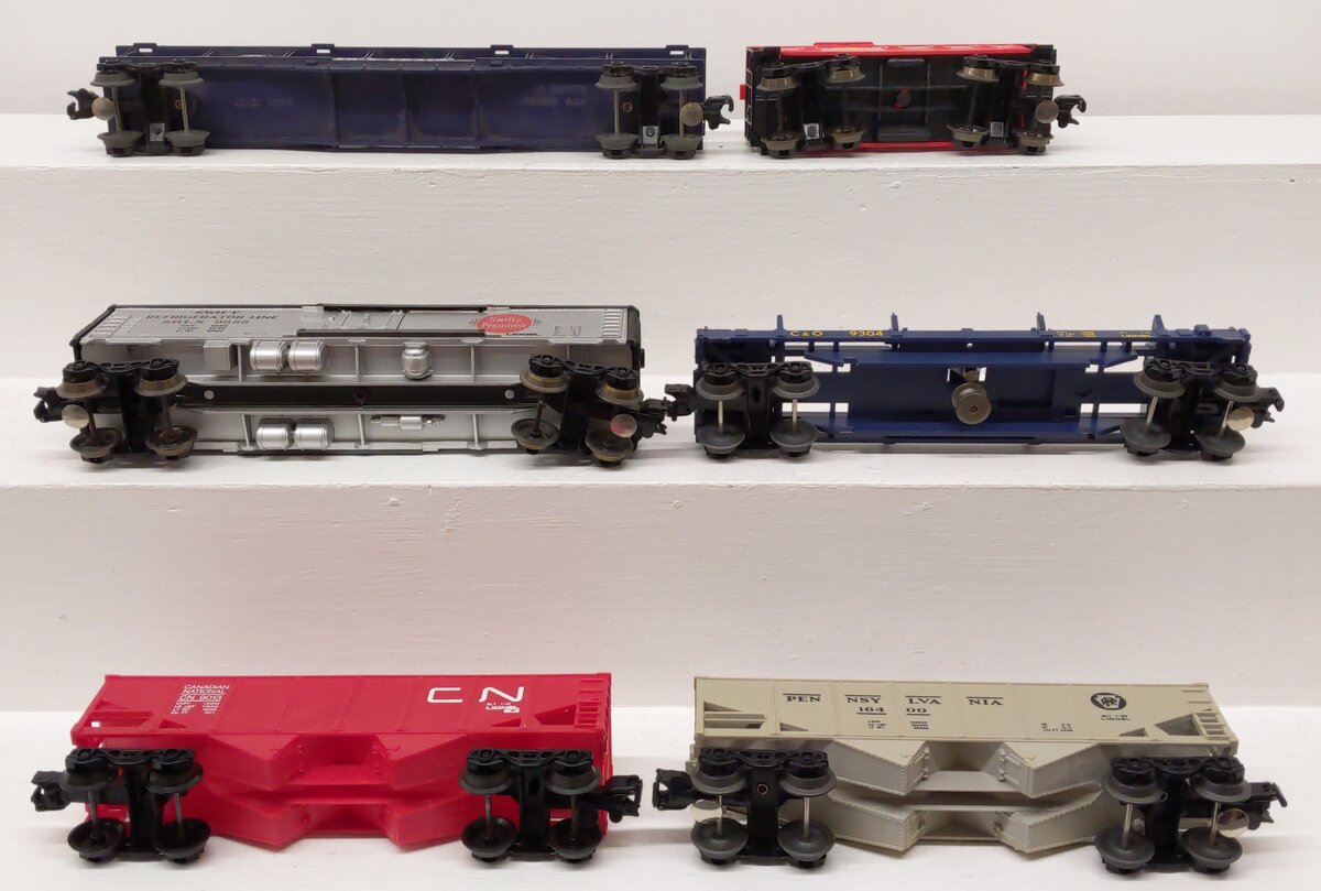 Lionel O Gauge Freight Cars 6-9304, 6-16400, 6-9061, 6-9855, 6-9125, 6-9013 [6] VG