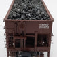K-Line K6255-1331 O CB&Q 2-Bay DC Hopper #194673 w/Coal Load EX/Box