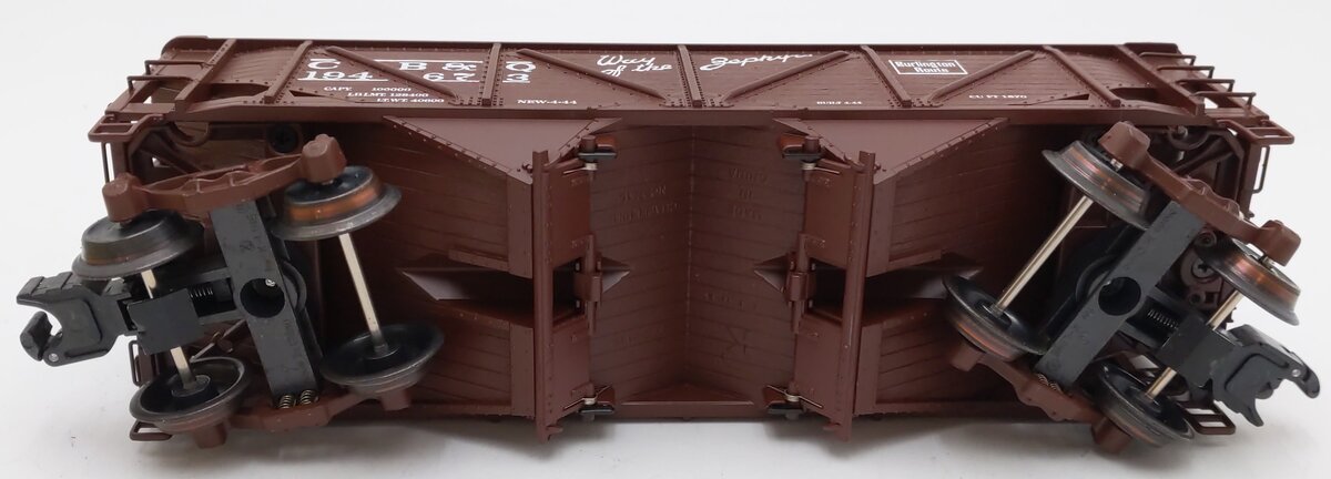 K-Line K6255-1331 O CB&Q 2-Bay DC Hopper #194673 w/Coal Load EX/Box