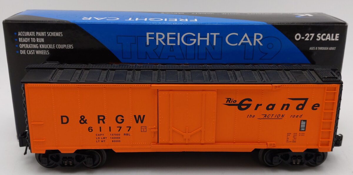 K-Line K640-1493 Denver & Rio Grande Western Boxcar #61177 EX/Box