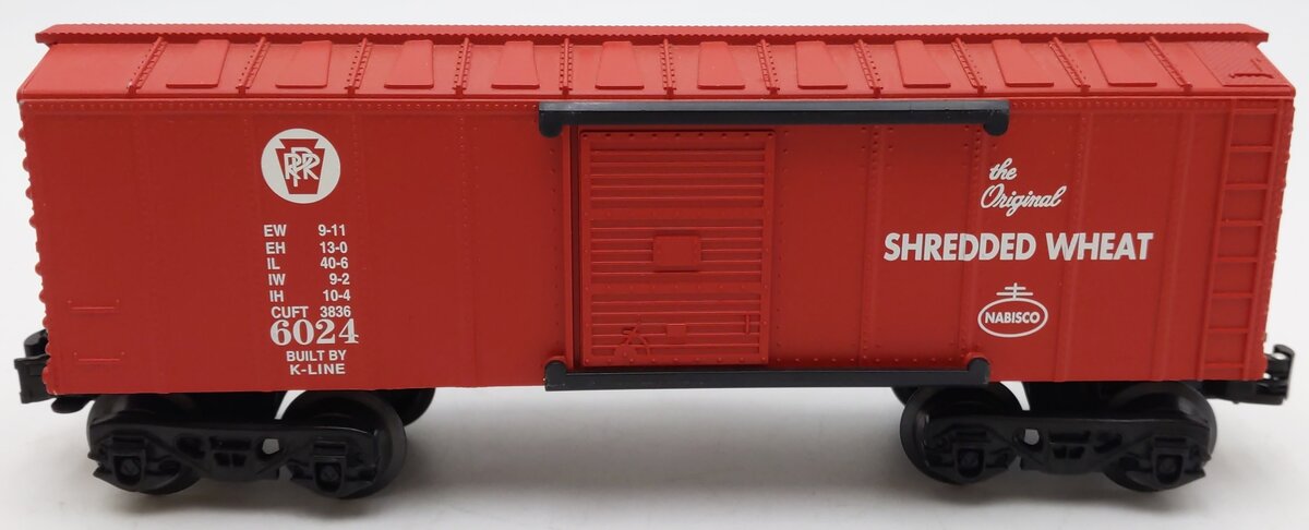K-Line K515505 O Gauge PRR Nabisco Shredded Wheat Boxcar #6024 EX/Box