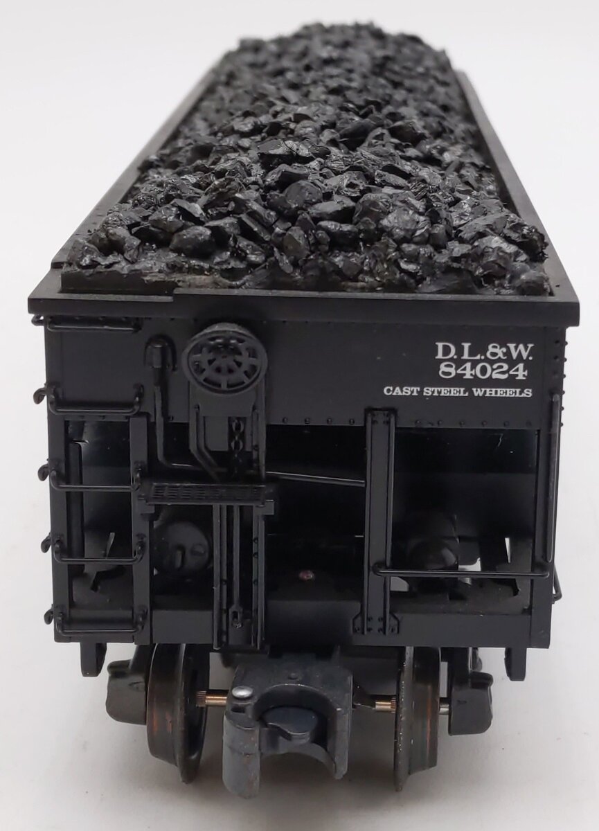K-Line K623-1472 O Delaware, Lackawanna & Western 4-Bay Hopper w/ Load #84024 EX/Box