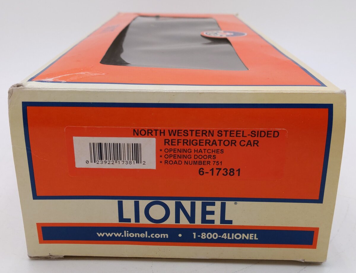 Lionel 6-17381 O Gauge North Western Steel Reefer #751 VG/Box
