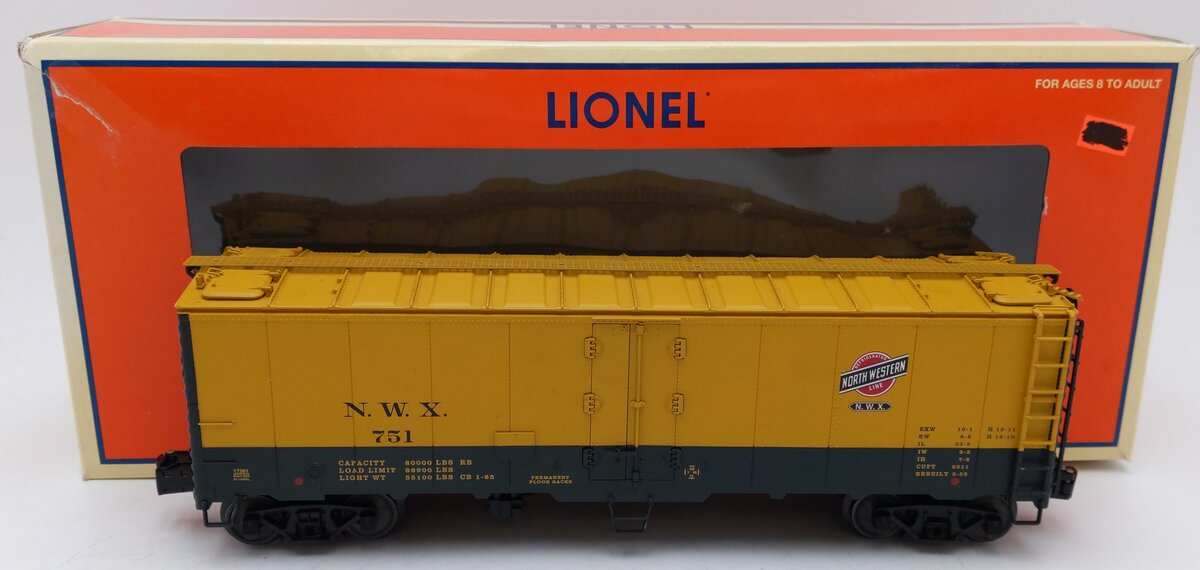 Lionel 6-17381 O Gauge North Western Steel Reefer #751 VG/Box