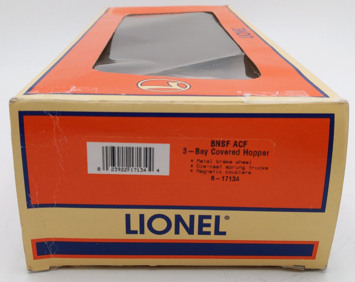 Lionel 6-17134 O Gauge BNSF ACE 3-Bay Covered Hopper #403698 EX/Box