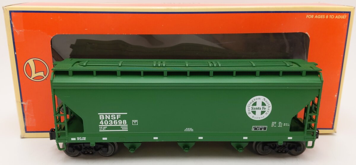 Lionel 6-17134 O Gauge BNSF ACE 3-Bay Covered Hopper #403698 EX/Box