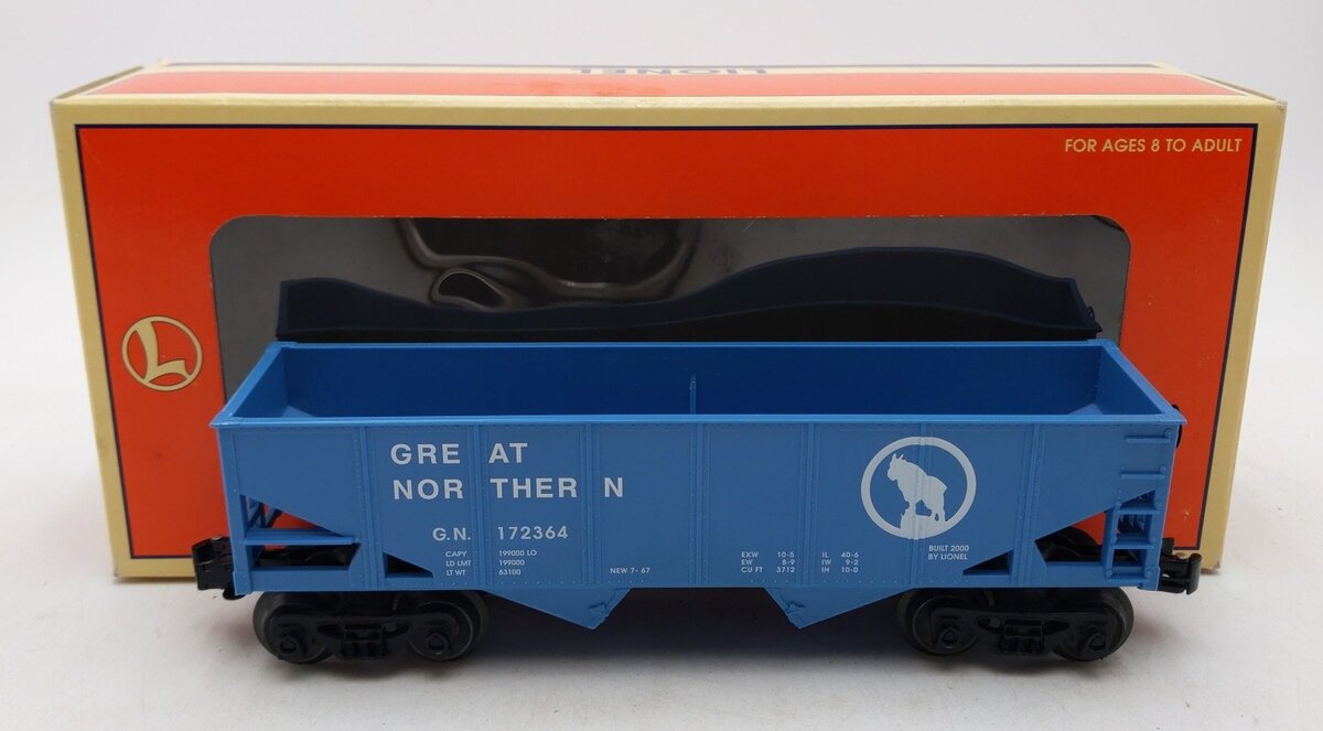 Lionel 6-16443 O Gauge Great Northern 2-Bay Hopper #172364 LN/Box